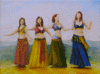 Four women dancing
